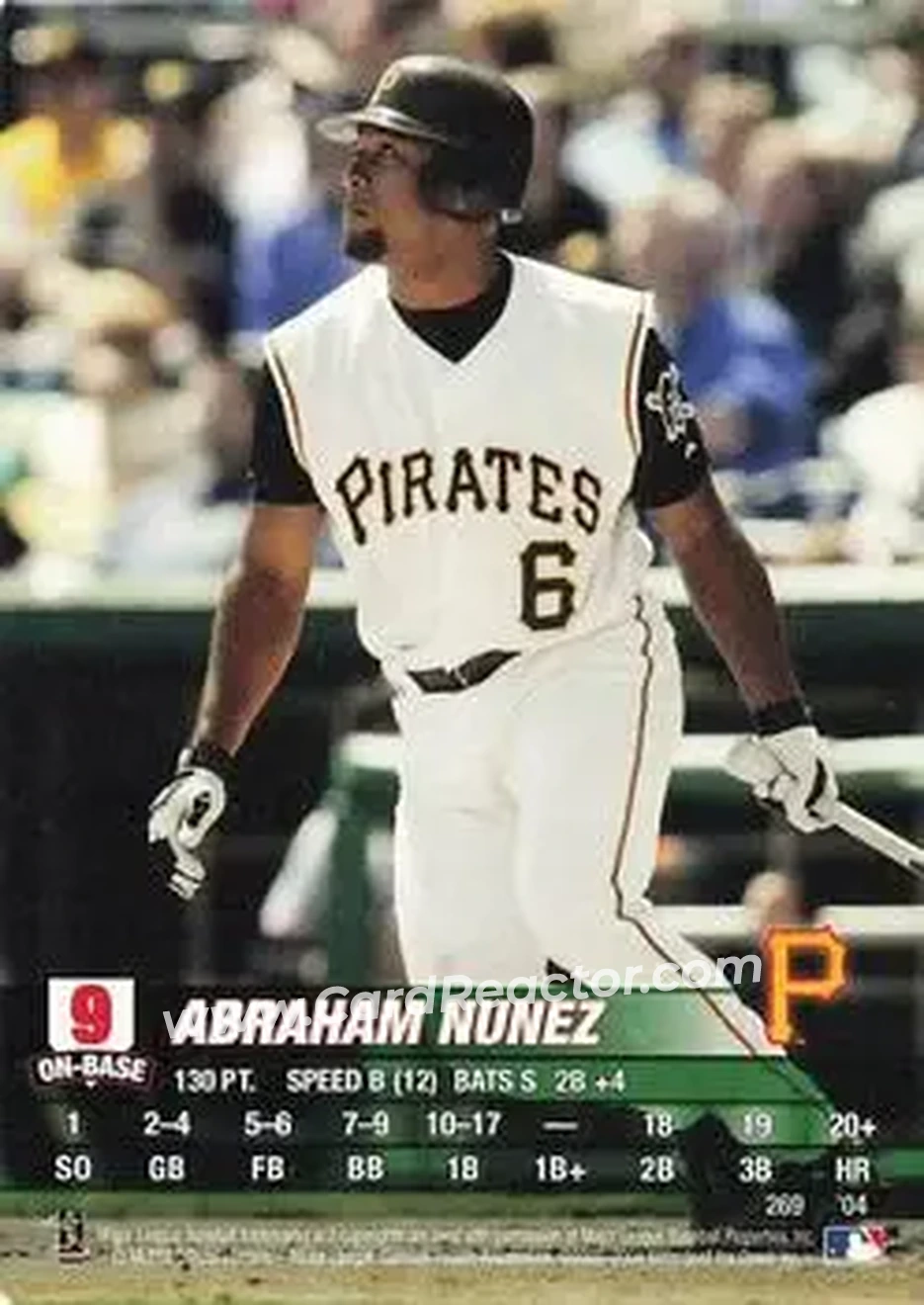 2004 MLB Showdown #269 - Abraham Nunez - Pittsburgh Pirates - Front 2004 MLB Showdown #269 - Abraham Nunez - Pittsburgh Pirates - Front