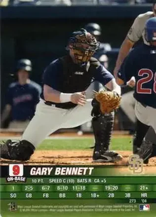 2004 MLB Showdown #273 - Gary Bennett - San Diego Padres