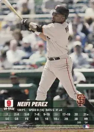 2004 MLB Showdown #289 - Neifi Perez - San Francisco Giants