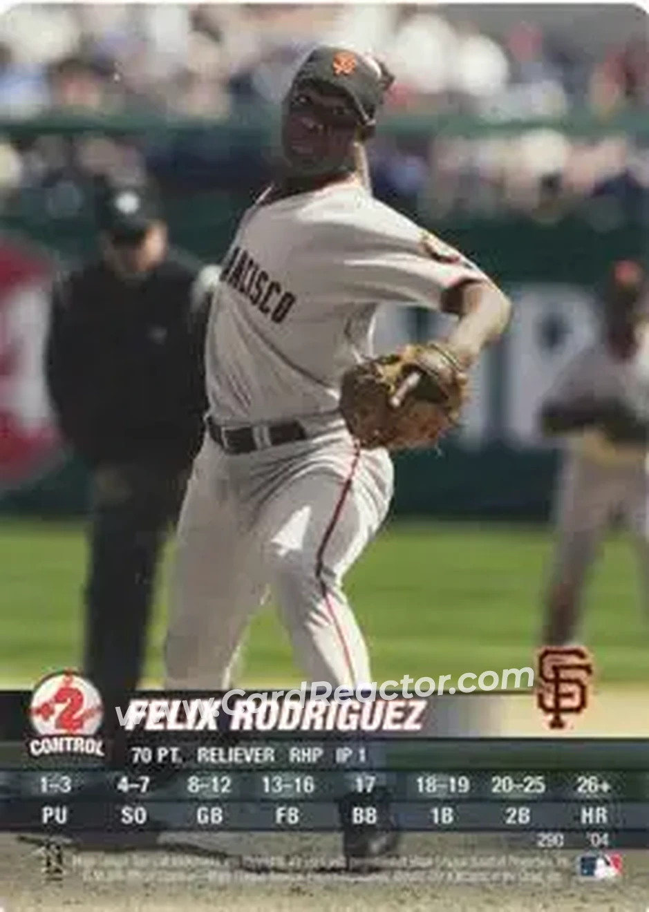 2004 MLB Showdown #290 - Felix Rodriguez - San Francisco Giants - Front 2004 MLB Showdown #290 - Felix Rodriguez - San Francisco Giants - Front