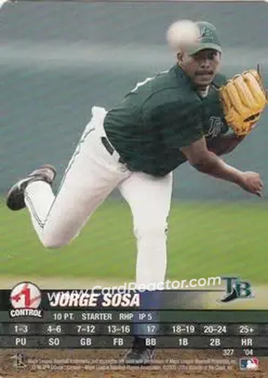 2004 MLB Showdown #327 - Jorge Sosa - Tampa Bay Devil Rays - Front