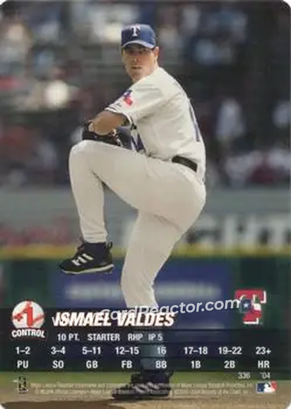 2004 MLB Showdown #336 - Ismael Valdez - Texas Rangers - Front