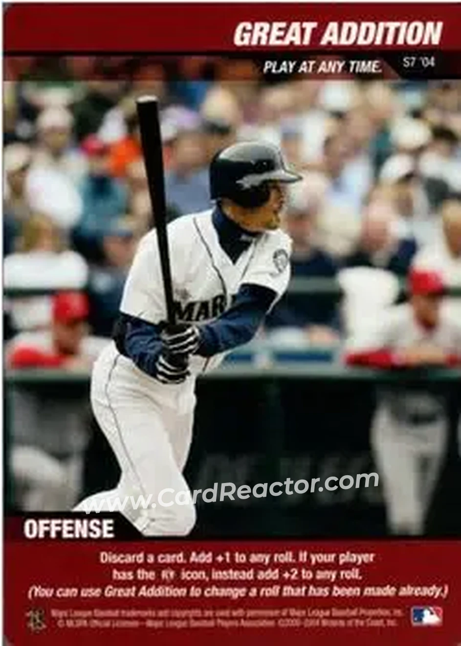 2004 MLB Showdown - Strategy #S7 - Great Addition - Seattle Mariners - Front 2004 MLB Showdown - Strategy #S7 - Great Addition - Seattle Mariners - Front