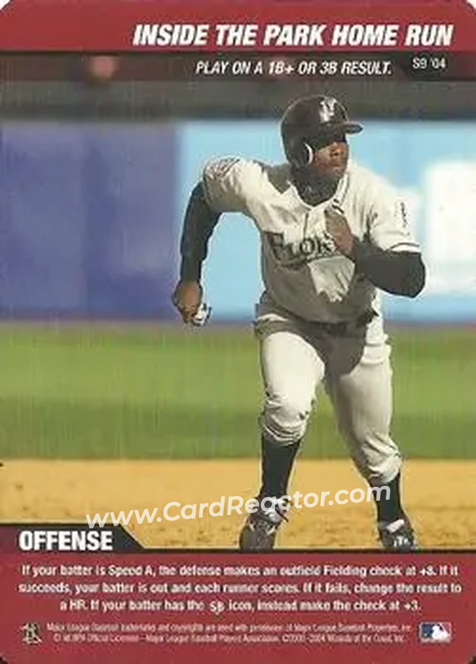 2004 MLB Showdown - Strategy #S9 - Inside the Park Home Run - Florida Marlins - Front