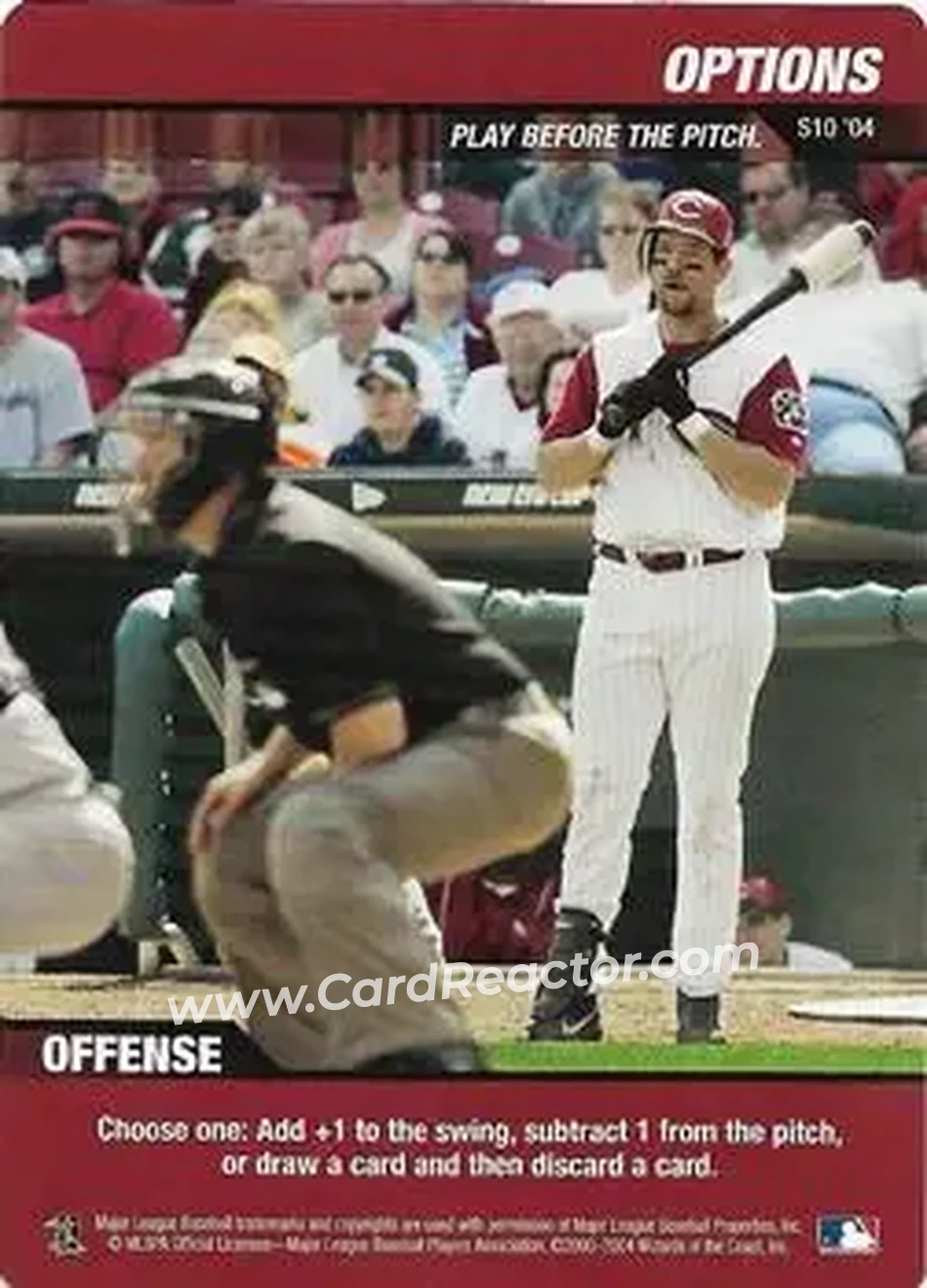 2004 MLB Showdown - Strategy #S10 - Options - Cincinnati Reds - Front 2004 MLB Showdown - Strategy #S10 - Options - Cincinnati Reds - Front
