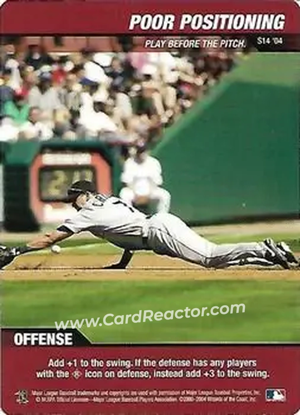 2004 MLB Showdown - Strategy #S14 - Poor Positioning - Seattle Mariners - Front 2004 MLB Showdown - Strategy #S14 - Poor Positioning - Seattle Mariners - Front