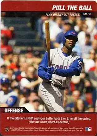 2004 MLB Showdown #S15 Strategy Pull the Ball