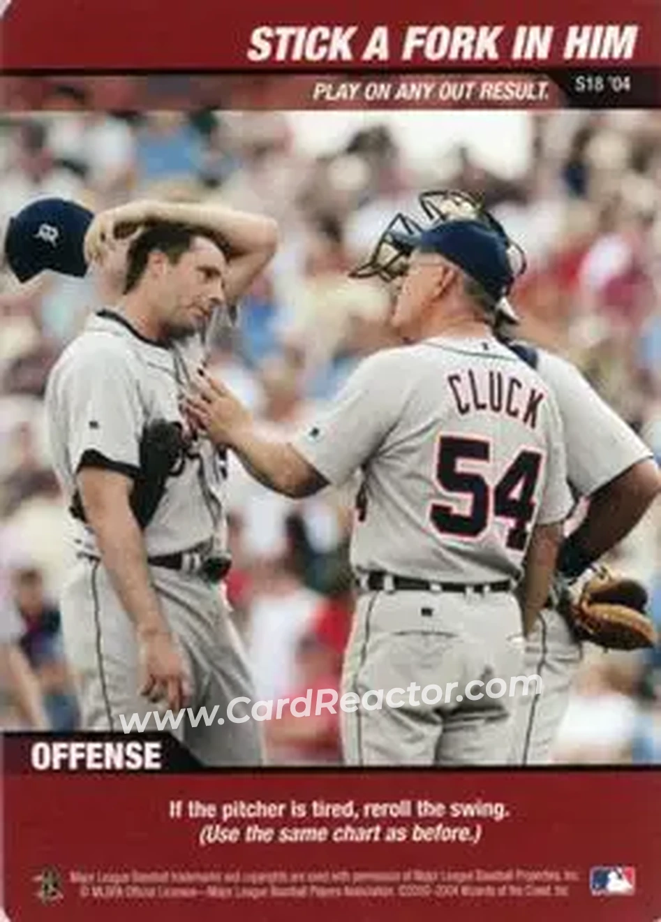 2004 MLB Showdown - Strategy #S18 - Stick a Fork in Him - Detroit Tigers - Front