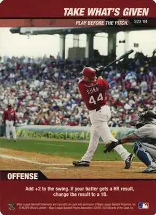 2004 MLB Showdown #S20 Strategy Take What's Given