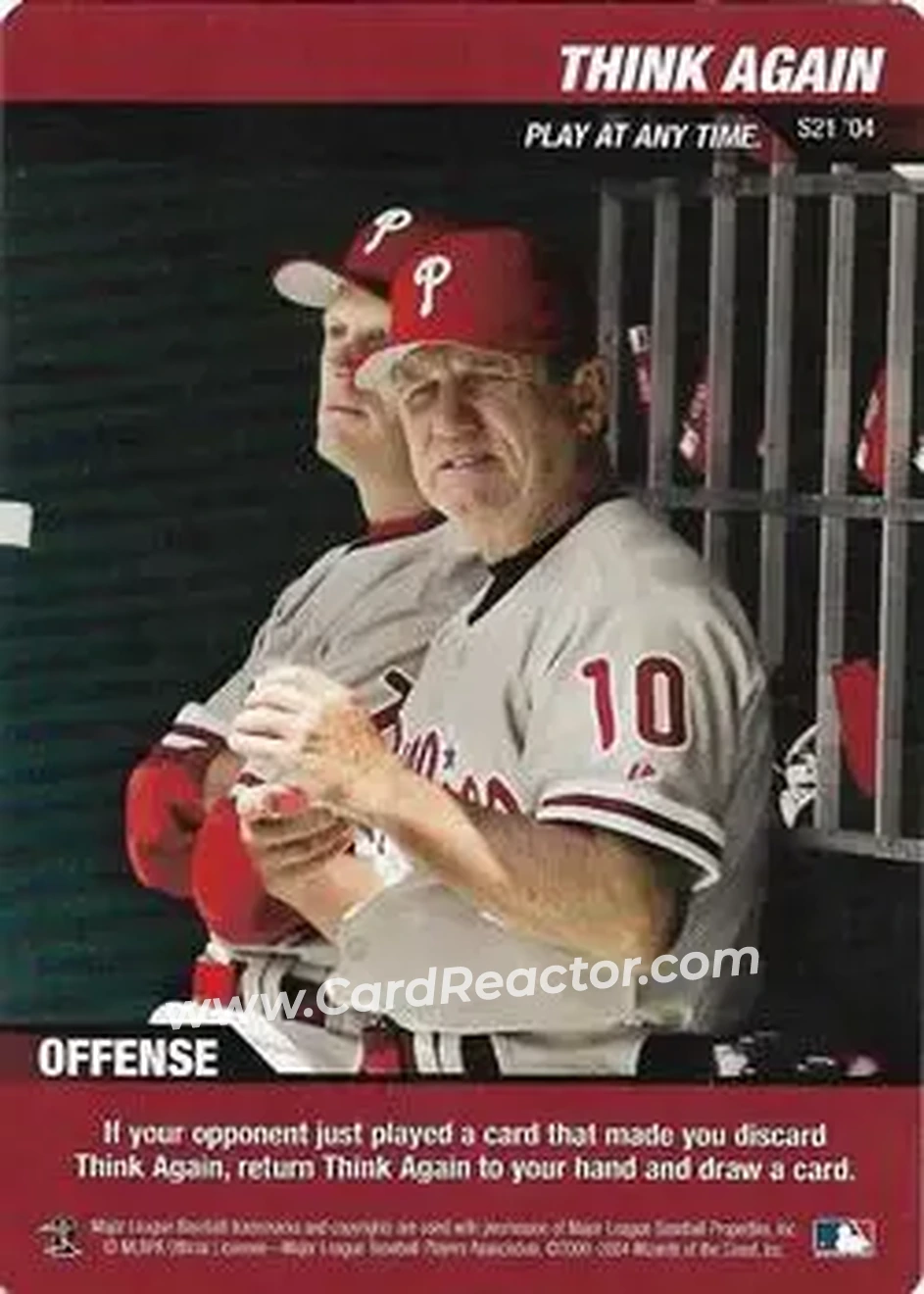 2004 MLB Showdown - Strategy #S21 - Think Again - Philadelphia Phillies - Front 2004 MLB Showdown - Strategy #S21 - Think Again - Philadelphia Phillies - Front