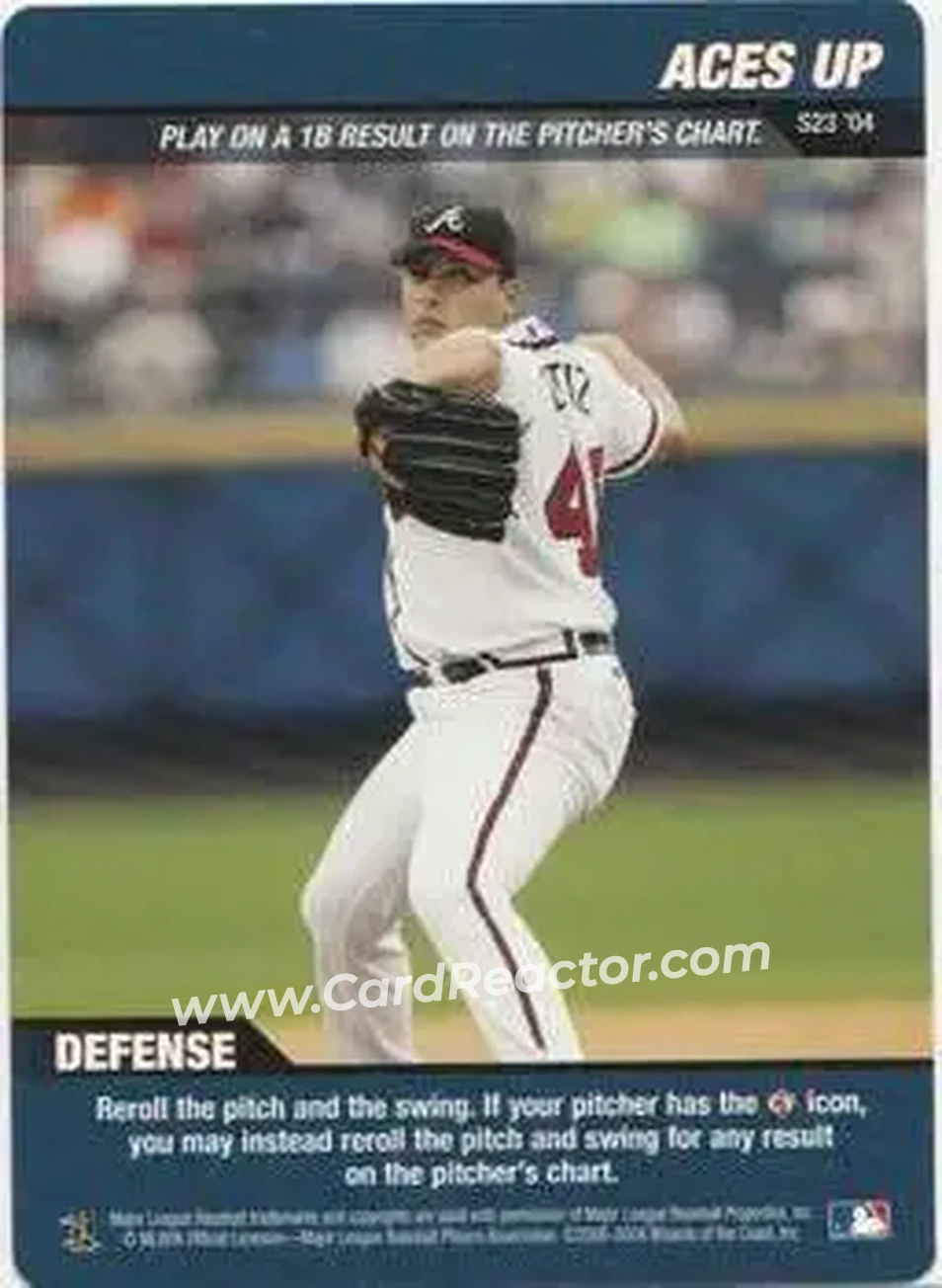 2004 MLB Showdown - Strategy #S23 - Aces Up - Atlanta Braves - Front
