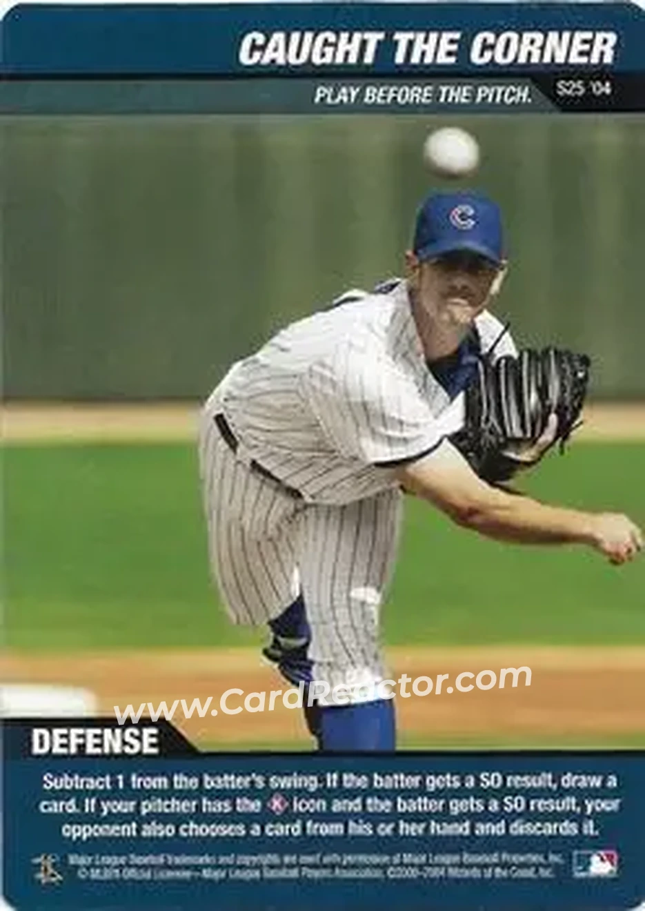 2004 MLB Showdown - Strategy #S25 - Caught the Corner - Chicago Cubs - Front