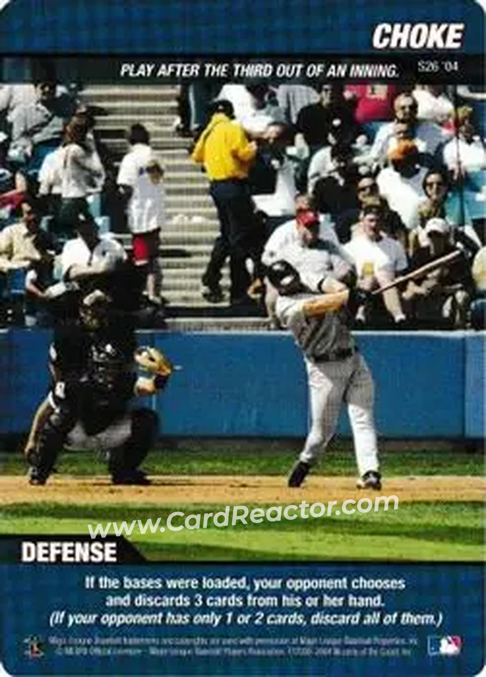 2004 MLB Showdown - Strategy #S26 - Choke - Minnesota Twins - Front 2004 MLB Showdown - Strategy #S26 - Choke - Minnesota Twins - Front