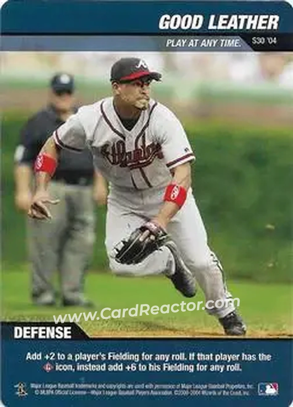 2004 MLB Showdown - Strategy #S30 - Good Leather - Atlanta Braves - Front 2004 MLB Showdown - Strategy #S30 - Good Leather - Atlanta Braves - Front