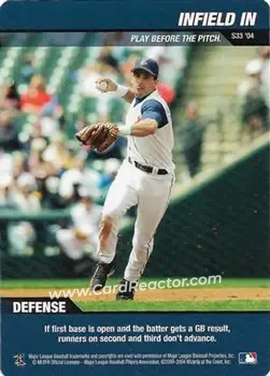 2004 MLB Showdown - Strategy #S33 - Infield In - Texas Rangers - Front