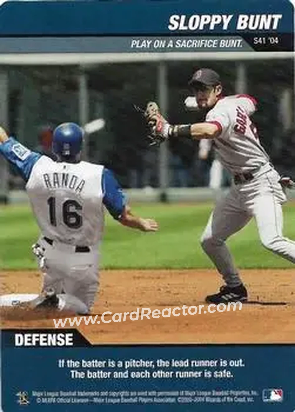 2004 MLB Showdown - Strategy #S41 - Sloppy Bunt - Front