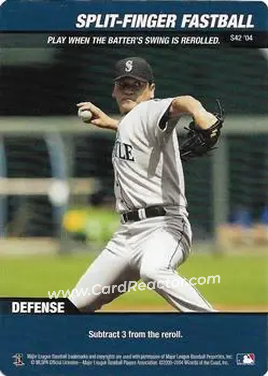2004 MLB Showdown - Strategy #S42 - Split Finger Fastball - Seattle Mariners - Front