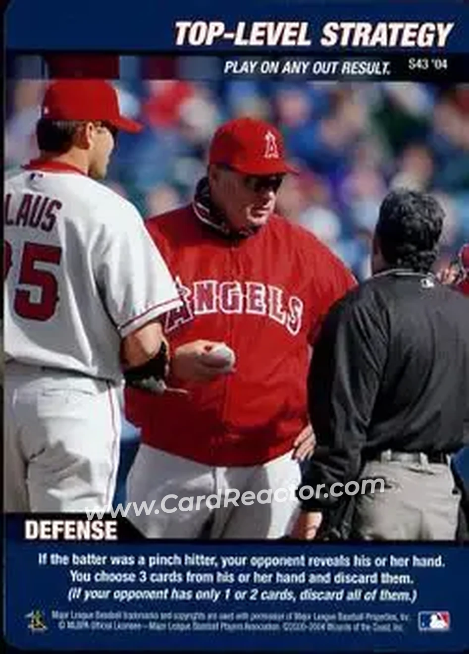 2004 MLB Showdown - Strategy #S43 - Top Level Strategy - Anaheim Angels - Front