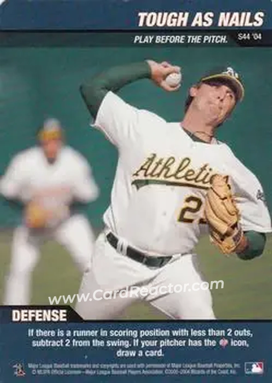 2004 MLB Showdown - Strategy #S44 - Tough as Nails - Oakland Athletics - Front