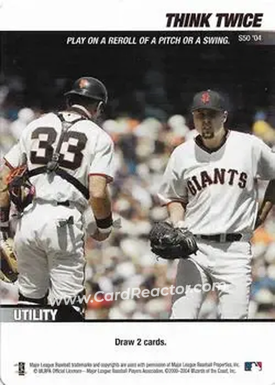 2004 MLB Showdown - Strategy #S50 - Think Twice - San Francisco Giants - Front
