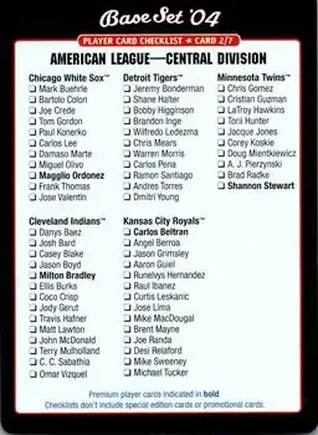 2004 MLB Showdown feature card