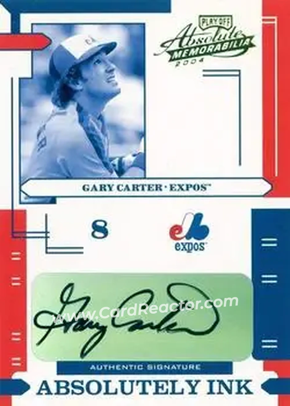 2004 Playoff Absolute Memorabilia - Absolutely Ink #AI-51 - Gary Carter - Montreal Expos - Front