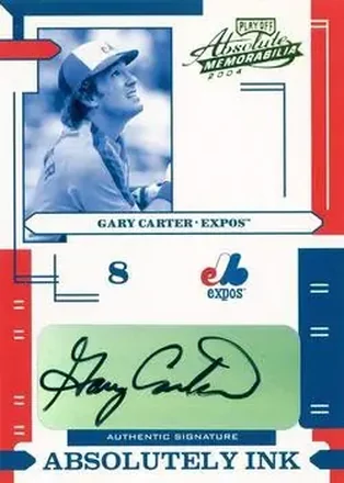 2004 Playoff Absolute Memorabilia - Absolutely Ink #AI-51 - Gary Carter - Montreal Expos