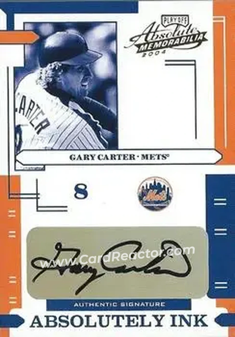 2004 Playoff Absolute Memorabilia - Absolutely Ink #AI-52 - Gary Carter - New York Mets - Front