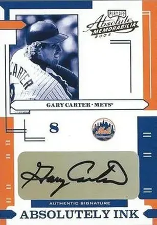 2004 Playoff Absolute Memorabilia - Absolutely Ink #AI-52 - Gary Carter - New York Mets