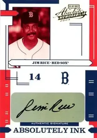 2004 Playoff Absolute Memorabilia - Absolutely Ink #AI-69 - Jim Rice - Boston Red Sox