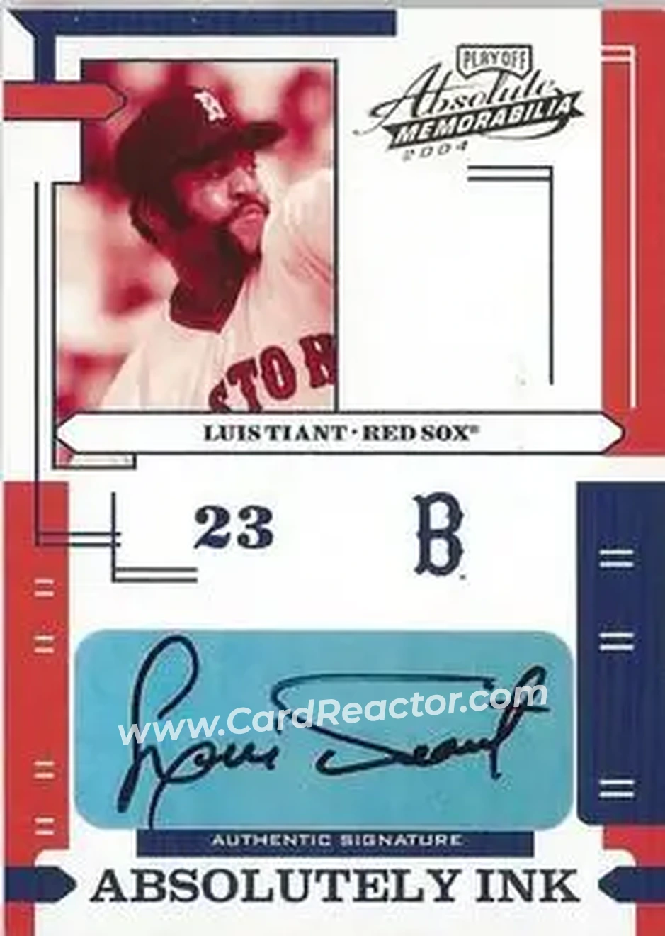 2004 Playoff Absolute Memorabilia - Absolutely Ink #AI-77 - Luis Tiant - Boston Red Sox - Front