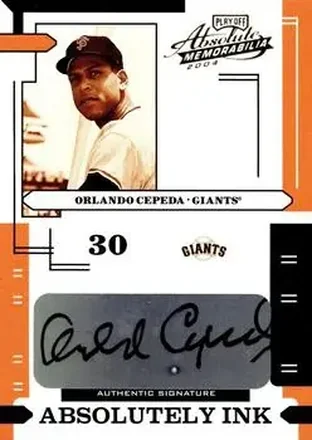 2004 Playoff Absolute Memorabilia - Absolutely Ink #AI-92 - Orlando Cepeda - San Francisco Giants