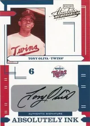 2004 Playoff Absolute Memorabilia - Absolutely Ink #AI-119 - Tony Oliva - Minnesota Twins