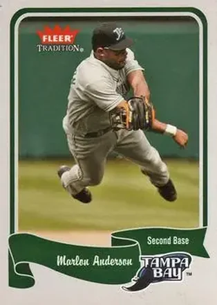 2004 Fleer Tradition #156 - Marlon Anderson - Tampa Bay Devil Rays