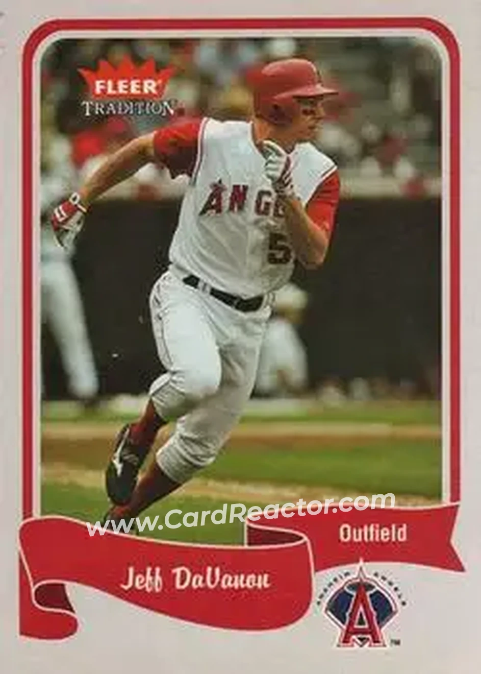 2004 Fleer Tradition #160 - Jeff DaVanon - Anaheim Angels - Front