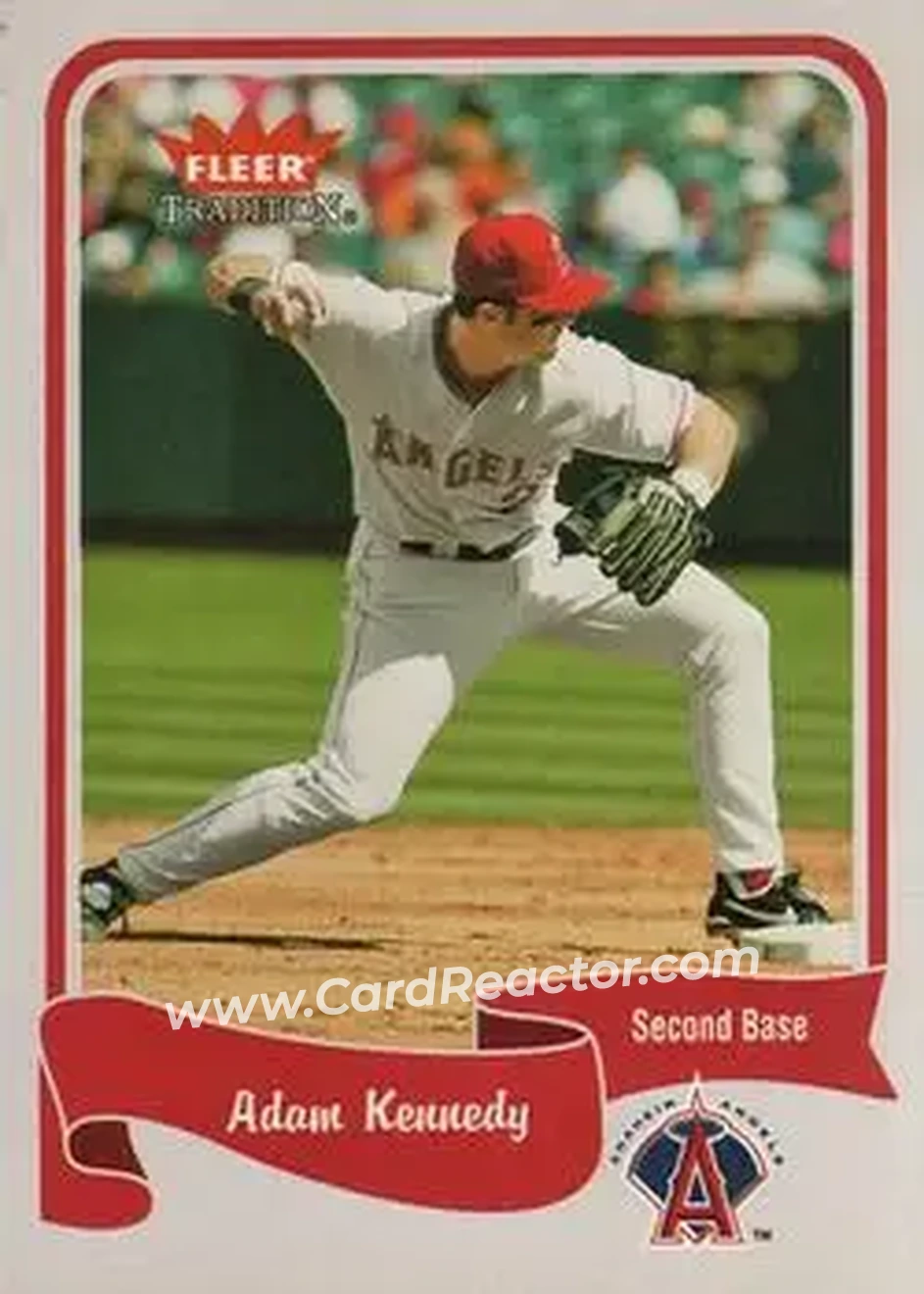 2004 Fleer Tradition #163 - Adam Kennedy - Anaheim Angels - Front 2004 Fleer Tradition #163 - Adam Kennedy - Anaheim Angels - Front