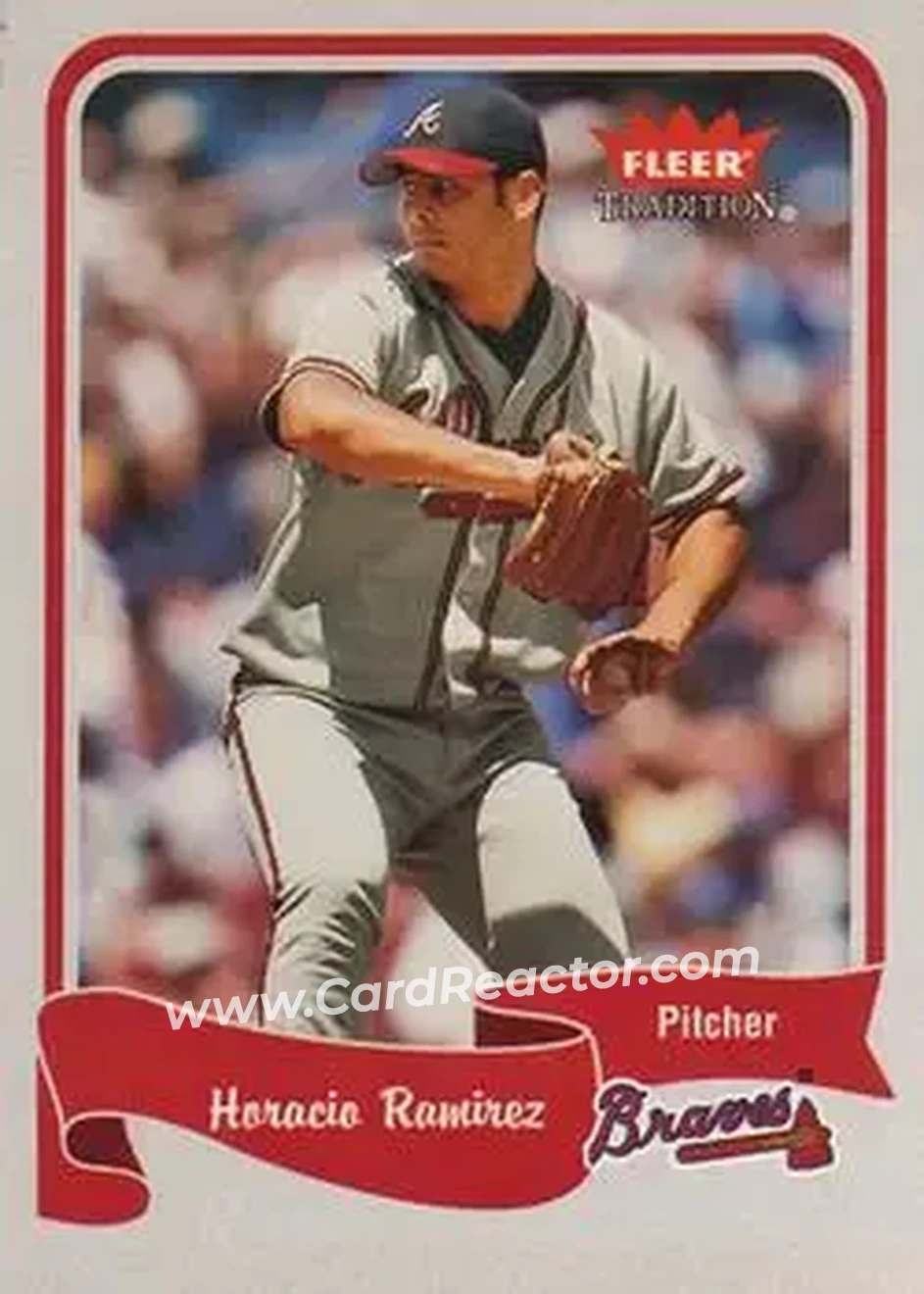 2004 Fleer Tradition #167 - Horacio Ramirez - Atlanta Braves - Front 2004 Fleer Tradition #167 - Horacio Ramirez - Atlanta Braves - Front