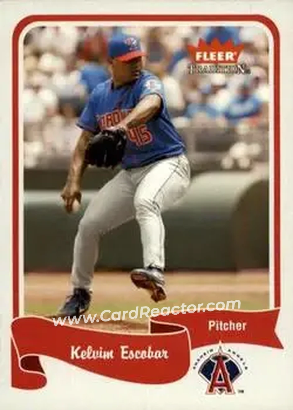 2004 Fleer Tradition #174 - Kelvim Escobar - Anaheim Angels - Front 2004 Fleer Tradition #174 - Kelvim Escobar - Anaheim Angels - Front