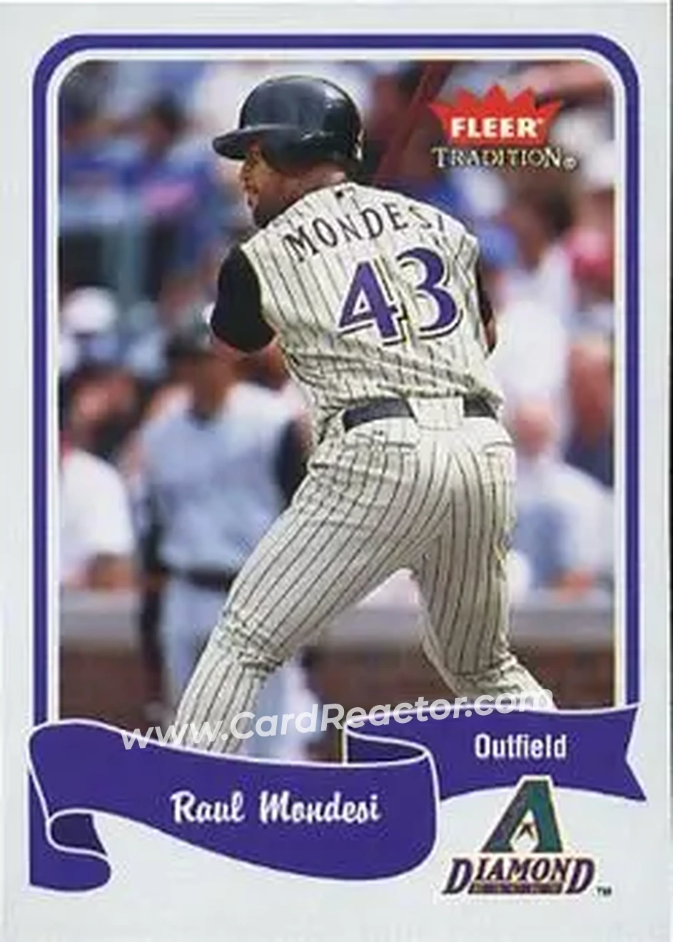 2004 Fleer Tradition #186 - Raul Mondesi - Arizona Diamondbacks - Front