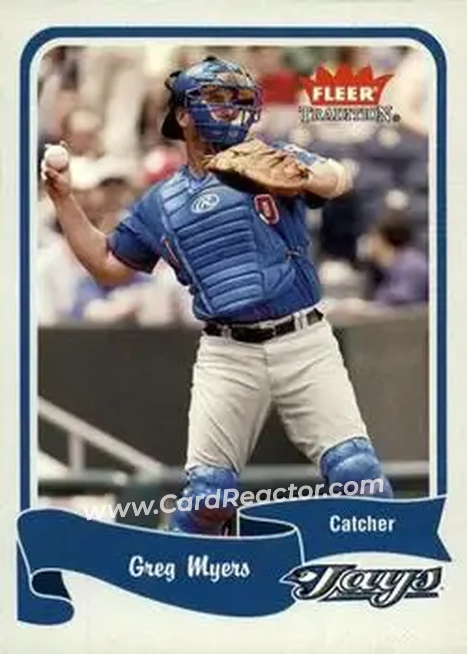 2004 Fleer Tradition #197 - Greg Myers - Toronto Blue Jays - Front