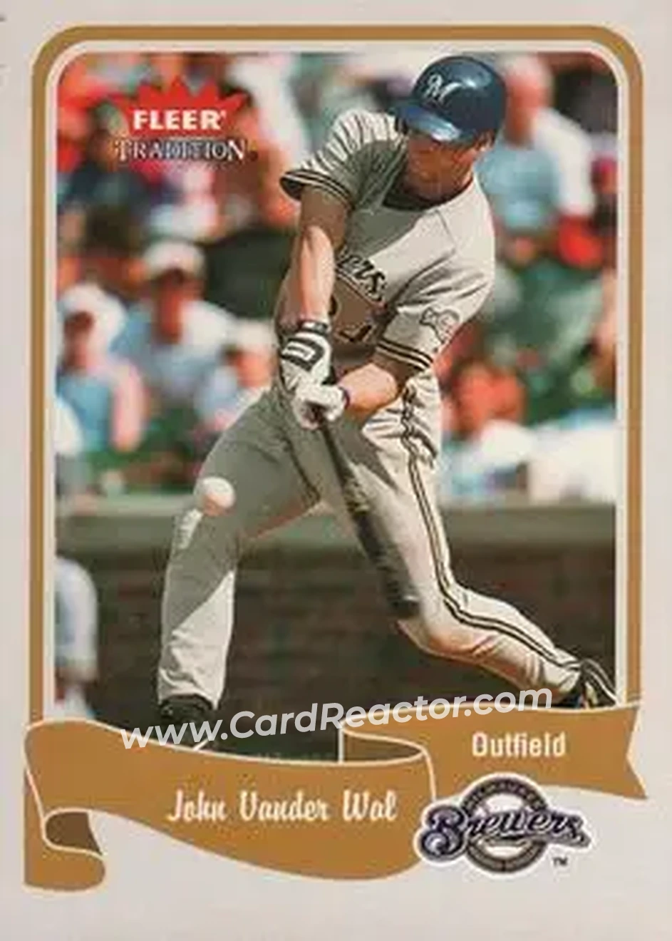 2004 Fleer Tradition #201 - John Vander Wal - Milwaukee Brewers - Front 2004 Fleer Tradition #201 - John Vander Wal - Milwaukee Brewers - Front