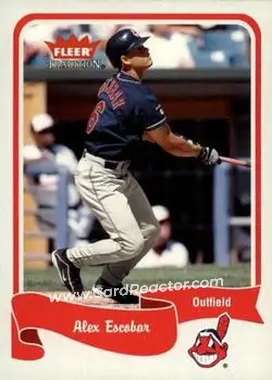 2004 Fleer Tradition #202 - Alex Escobar - Cleveland Indians - Front