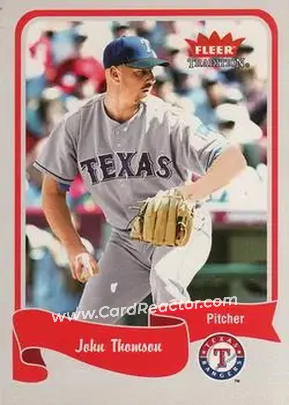 2004 Fleer Tradition #204 - John Thomson - Texas Rangers - Front 2004 Fleer Tradition #204 - John Thomson - Texas Rangers - Front