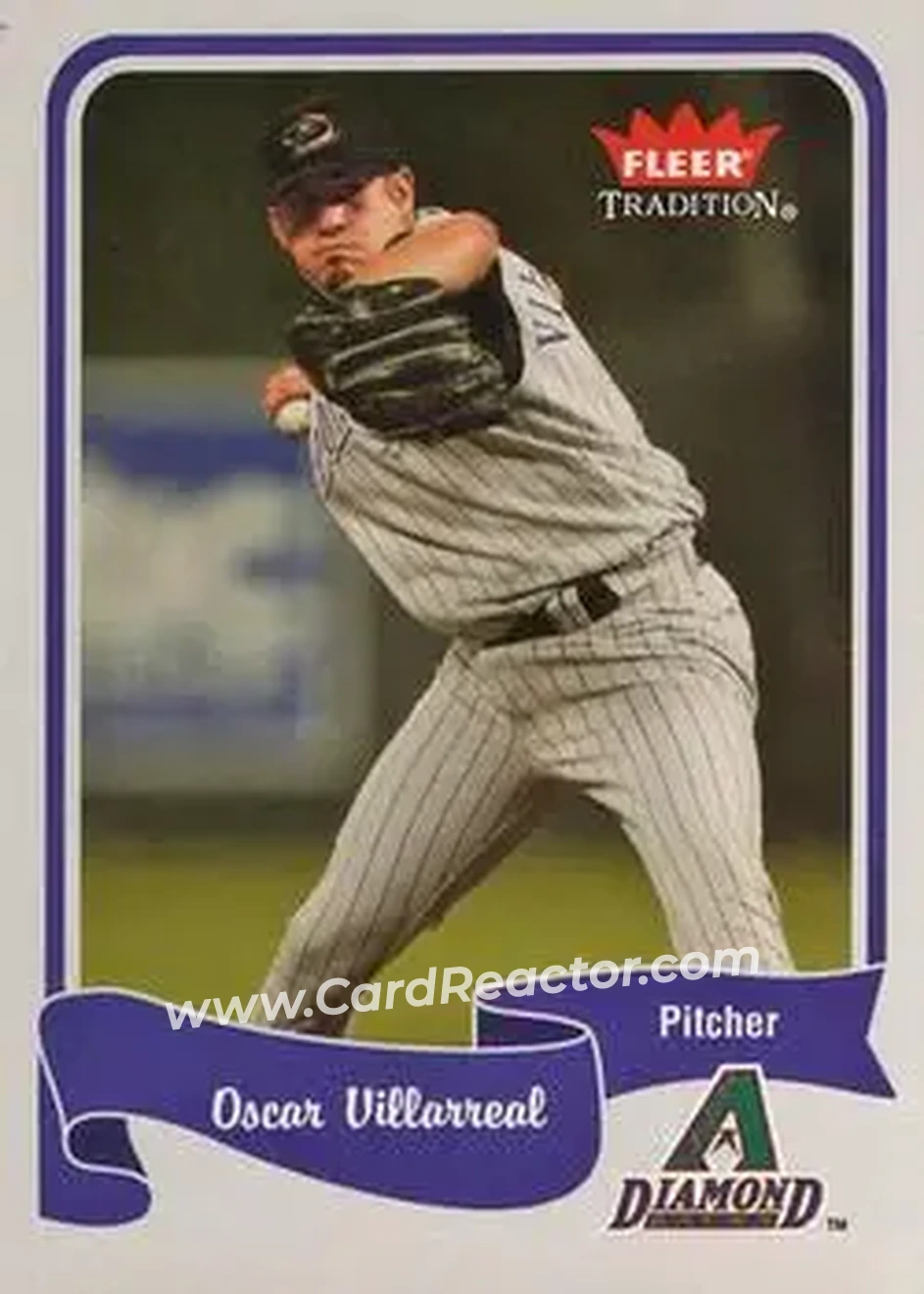 2004 Fleer Tradition #214 - Oscar Villarreal - Arizona Diamondbacks - Front
