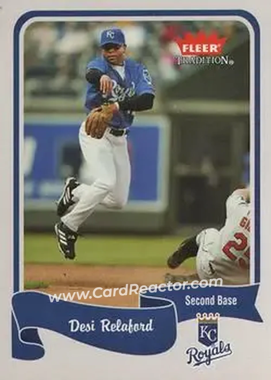 2004 Fleer Tradition #242 - Desi Relaford - Kansas City Royals - Front 2004 Fleer Tradition #242 - Desi Relaford - Kansas City Royals - Front