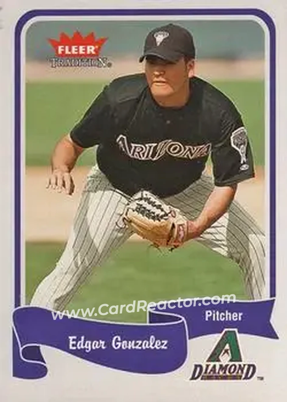2004 Fleer Tradition #246 - Edgar Gonzalez - Arizona Diamondbacks - Front 2004 Fleer Tradition #246 - Edgar Gonzalez - Arizona Diamondbacks - Front