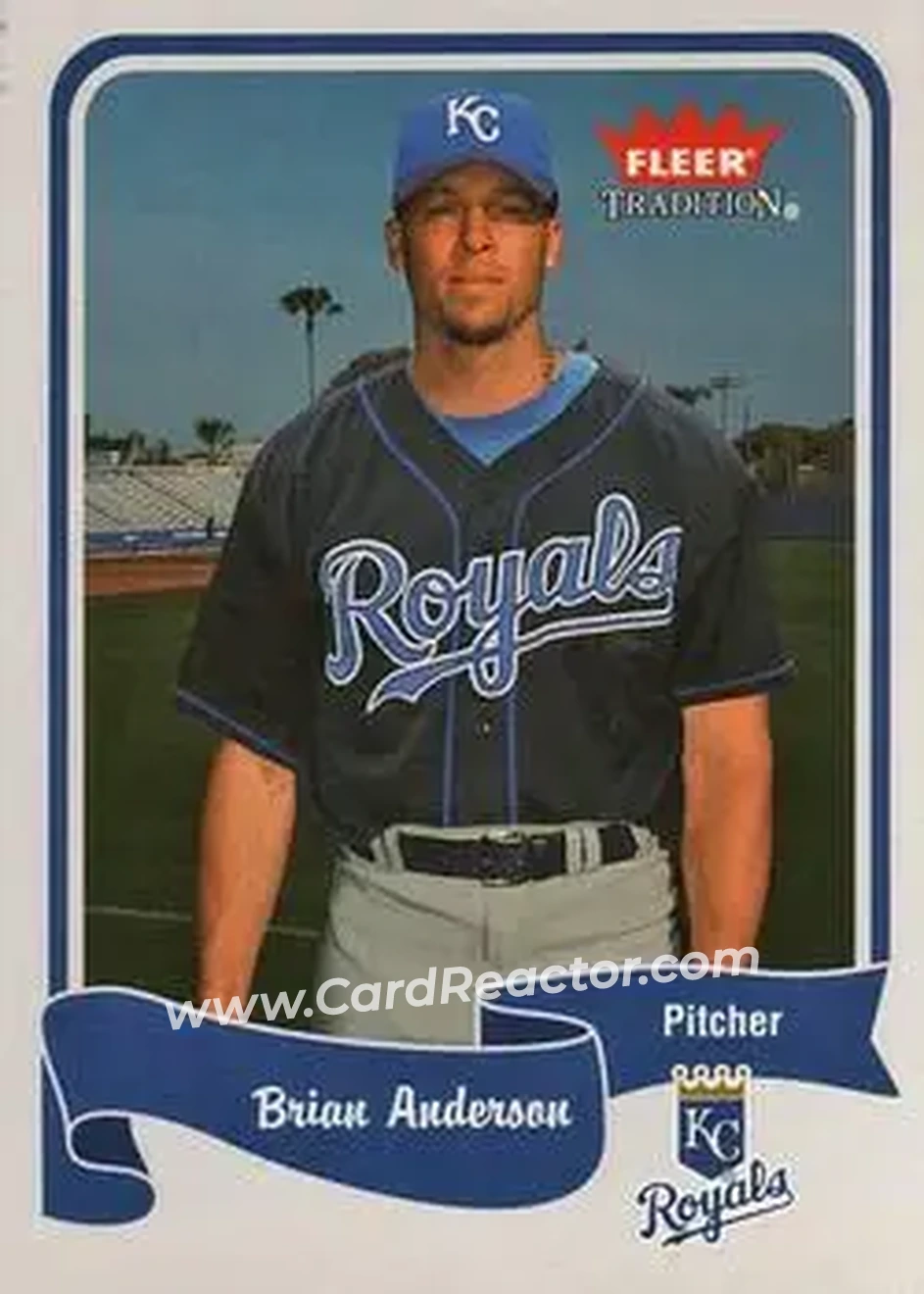 2004 Fleer Tradition #247 - Brian Anderson - Kansas City Royals - Front 2004 Fleer Tradition #247 - Brian Anderson - Kansas City Royals - Front