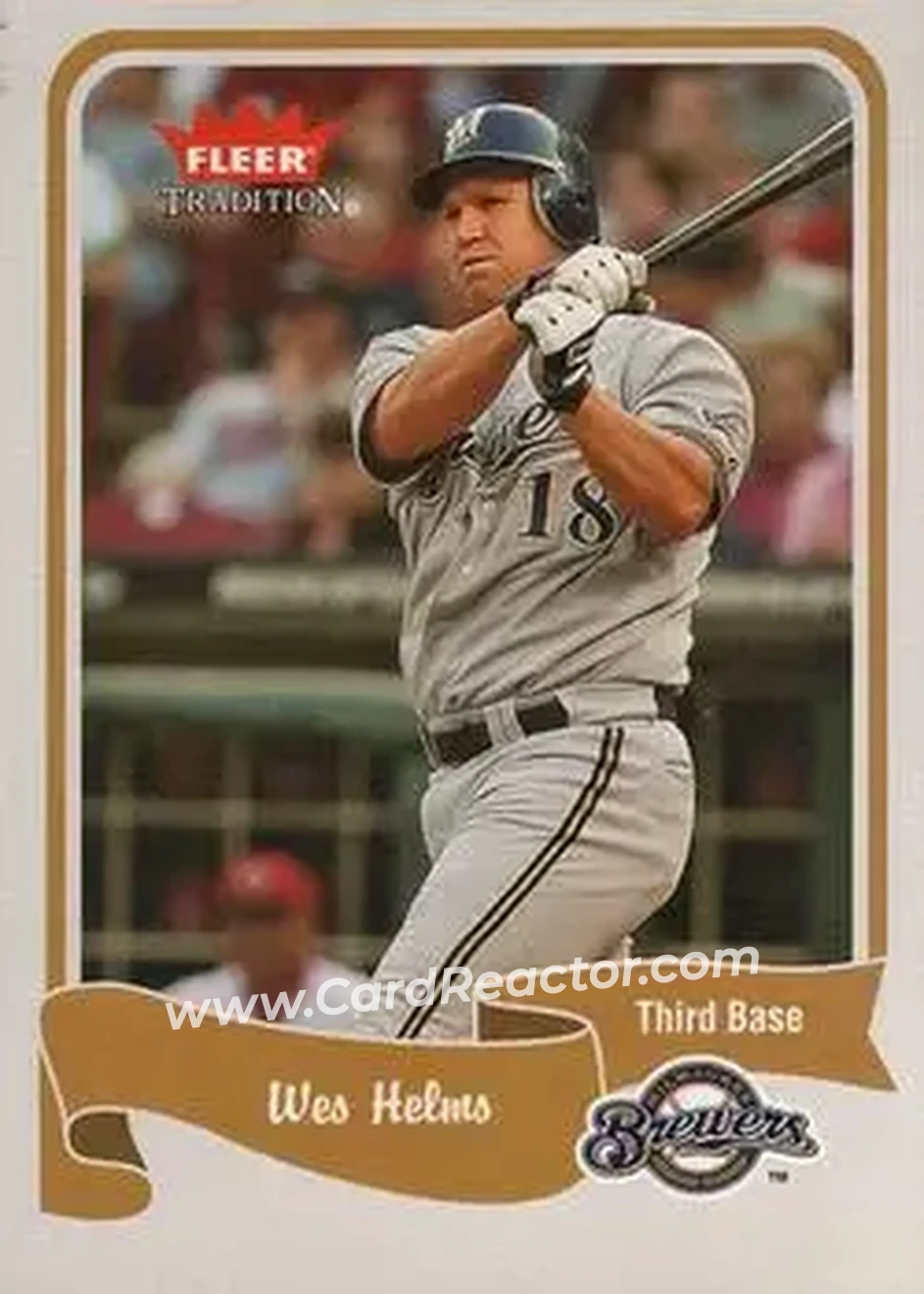 2004 Fleer Tradition #261 - Wes Helms - Milwaukee Brewers - Front