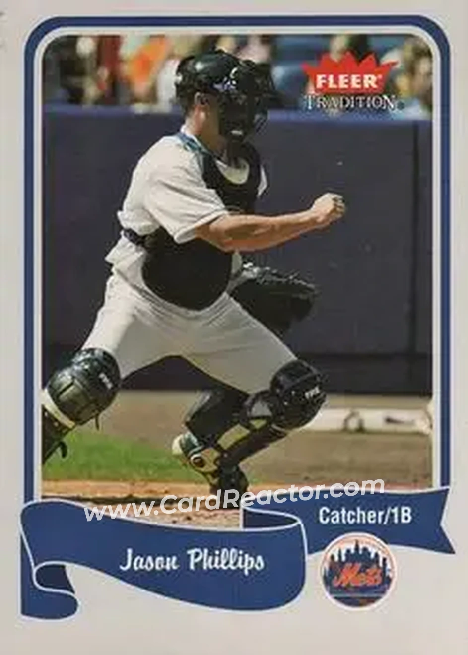 2004 Fleer Tradition #263 - Jason Phillips - New York Mets - Front 2004 Fleer Tradition #263 - Jason Phillips - New York Mets - Front