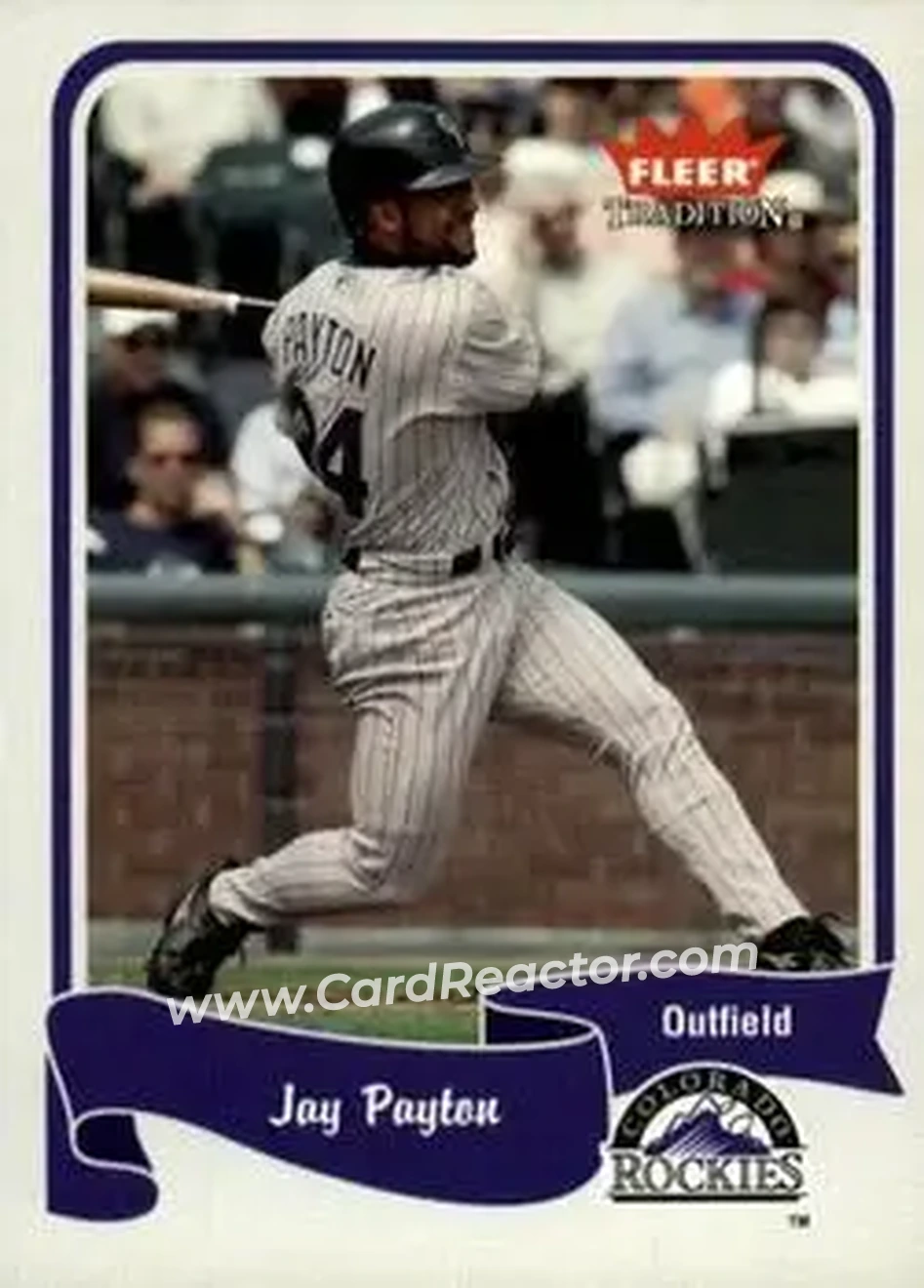2004 Fleer Tradition #277 - Jay Payton - Colorado Rockies - Front 2004 Fleer Tradition #277 - Jay Payton - Colorado Rockies - Front